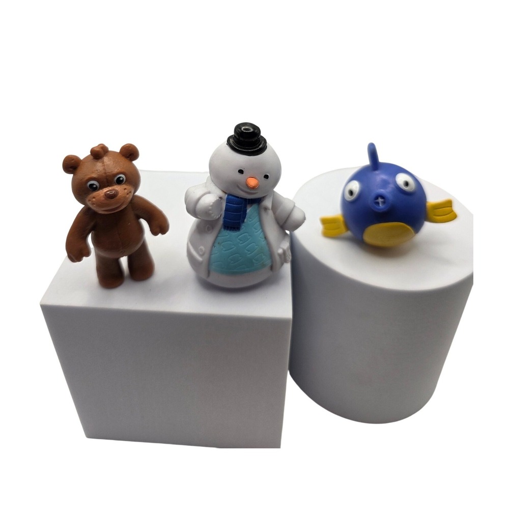 Disney Just Play Doc McStuffins Figures Chilly Snowman Squeakers Fish Bronty /PP